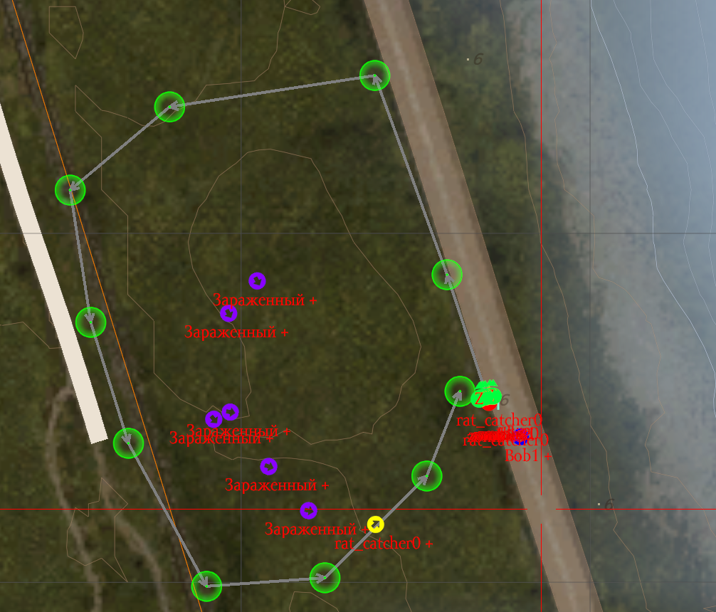 A small example of how to make zombies react to an invisible bot and of the SIBNIC Dayz project sibnic, бота, бегали, невидимого, реагировали, сделать, зомби, за, по, точкам, ходит, бегает, ним, он, мер