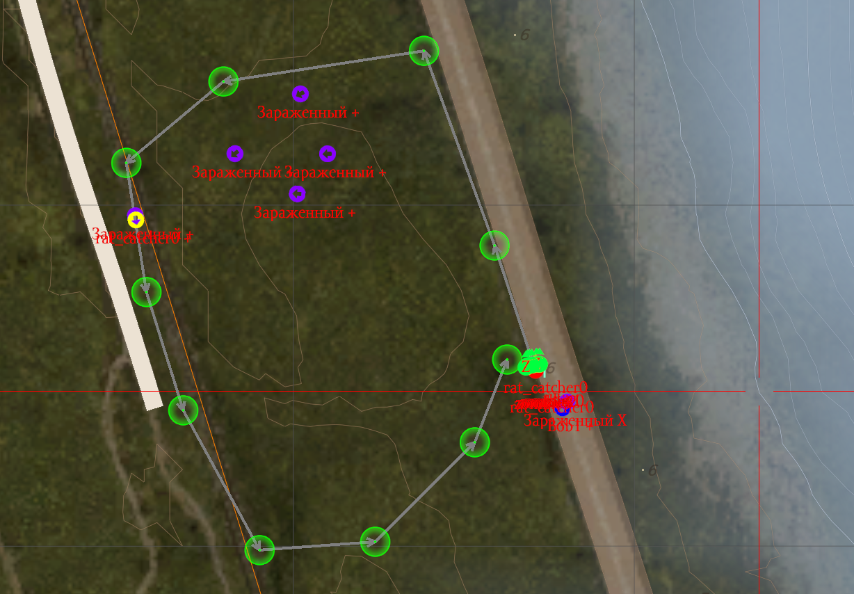 A small example of how to make zombies react to an invisible bot and of the SIBNIC Dayz project sibnic, бота, бегали, невидимого, реагировали, сделать, зомби, за, по, точкам, ходит, бегает, ним, он, мер